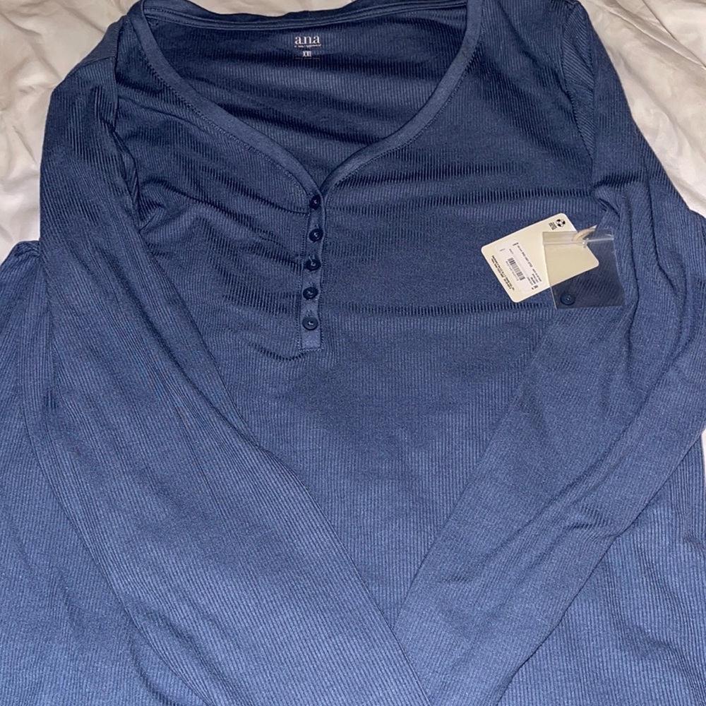 a.n.a longe sleeve XXLarge China blue